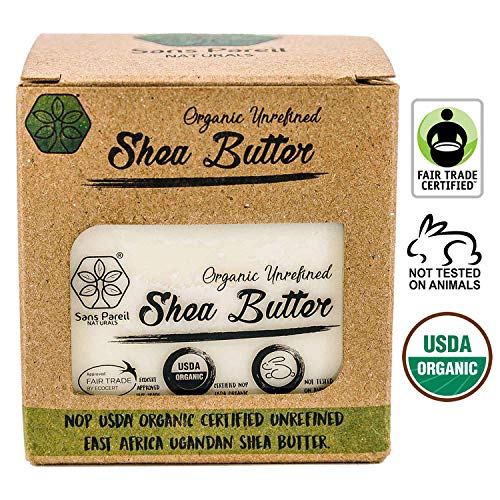 USDA-Certified-Organic-Shea-Butter-Highest-Quality-Unrefined-Rare-Nilotica-Certified-Fair-Trade-Nourishes-Replenishes-and-Protects-Skin-and-Hair-8oz