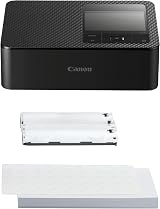 Canon SELPHY CP1500 Portable Photo Printer Black with 54 Sheets Paper Kit