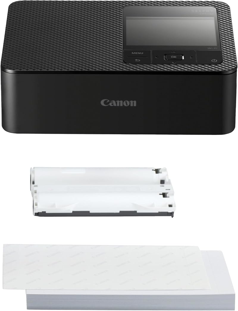 Canon SELPHY CP1500 Portable Photo Printer Black with 54 Sheets Paper Kit