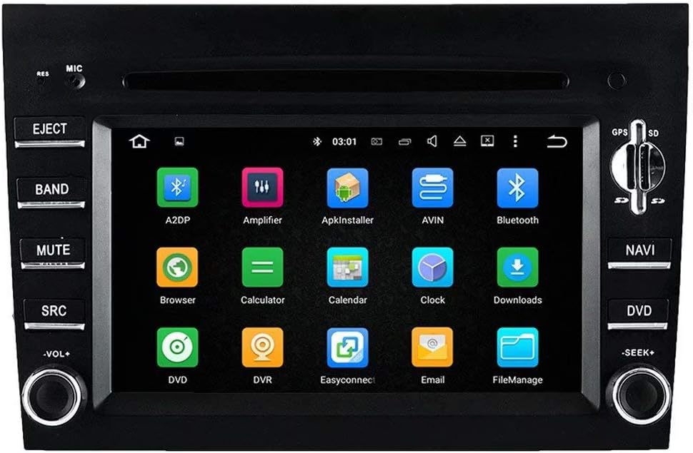 TOPNAVI Octa Core 6.2Inch Car Table for Porsche 911 997 2005 2006 2007 2008 2009 Android 9.0 Car Radio Stereo GPS Navi WIFI 3G RDS Mirror Link FM AM