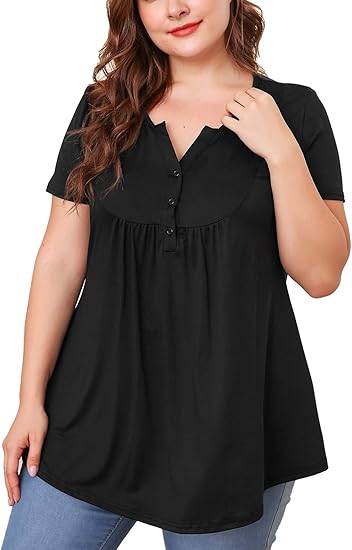 amazon plus size tunic tops
