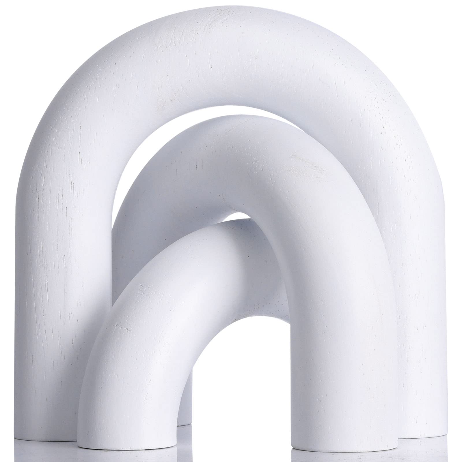 XMGZQ White Wood Arch Decorative Objects Coffee Table Decor Items,Neutral Home Decor for Shelves,Small Shelf Decor Aesthetic,Modern Bookshelf Decor,Entryway,Home Decorations for Room Wooden Arch