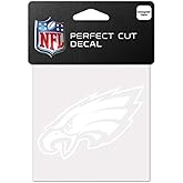 WinCraft NFL Philadelphia Eagles 4x4 Perfect Cut White Decal, One Size, Team Color