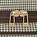 LONDON FOG Cambridge II Softside Expandable Spinner Luggage, Black White Houndstooth, Checked-Medium 25-Inch
