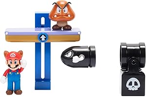 Super Mario Nintendo 2.5" Switchback Hill Diorama Set