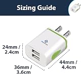 Pipestation UK to USA Plug Adapter 2 USB Ports Travel Charger Canada Mexico view 8