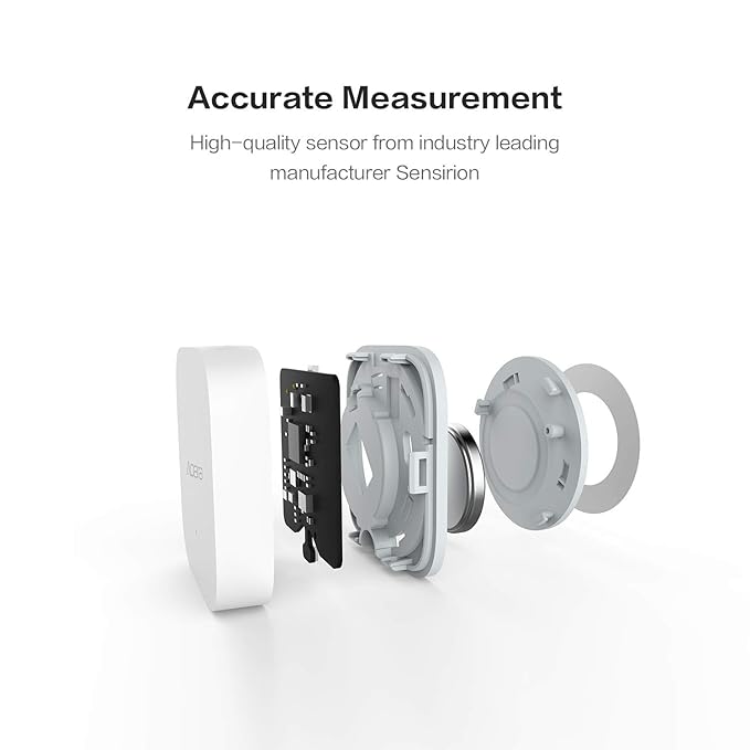 Aqara Temperature & Humidity Sensor, for Weather Change Alarm & Smart Home Automation, Compatible with Apple HomeKit, Wireless Mini Thermometer Hygrometer, ...