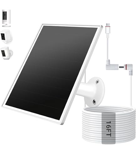 Amazon.com : Solar Panel for Ring Spotlight & Stick Up Outdoor Cam
