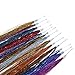 Hair Tinsel Glitter Strands - by HAIR DAZZLE - 100 x 40 inch Holographic Fairy Extensions - METALLIC MIX color - Salon Quality & Safe For Kids, Perfect Christmas Party Accessories or Gifts for Girls