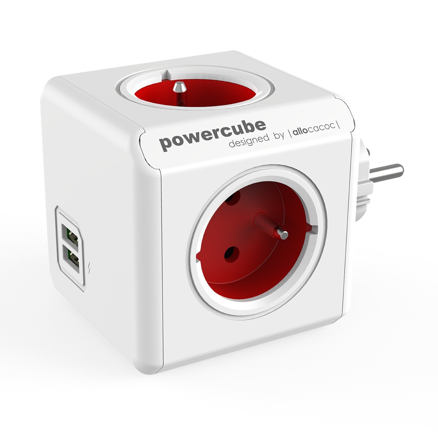 Allocacoc DEORPC – PowerCube, red, 1202RD/DEOUPC