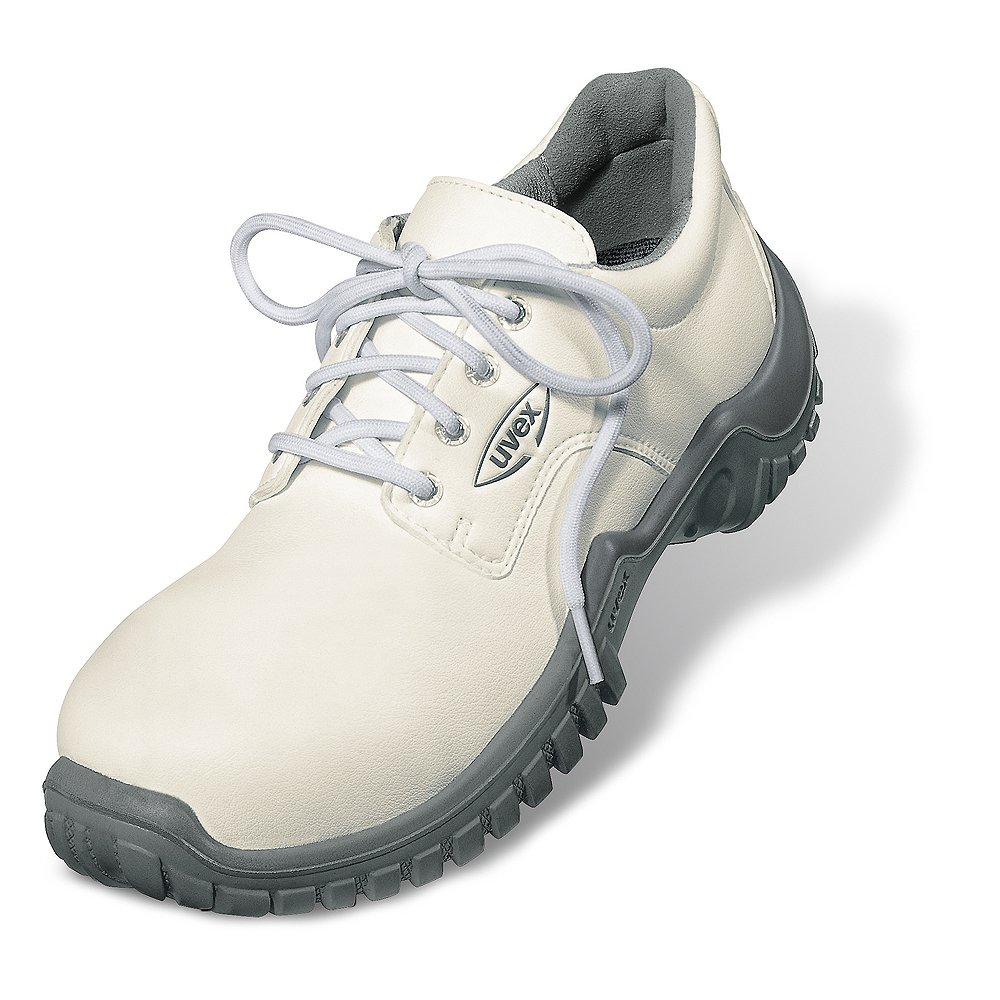 UVEX 6964.8-3 Xenova Hygiene Lace-up Safety Shoe with Hydroflex 3D Foam Insole, S2, Size 3, White