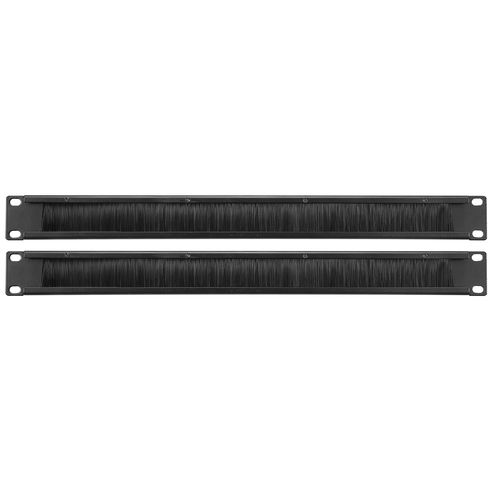PATIKIL Brush Cable Manager 1U, 19 Inch, 2 Pack Horizontal Rack Mount Cable Management Strip Panel for Network Server Rack