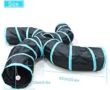 Bemodst S-Type Cat Tunnel 2/3/4 Way Collapsible Small Animal Maze view 3