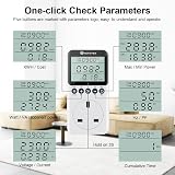 KETOTEK Power Meter Electricity Usage Monitor Plug 2900W/13A UK Plug view 3