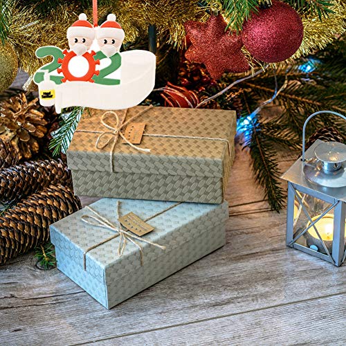 Blaward Personalized Name Christmas Ornament 1-7 Family Members, 2020 Survivor Family Customized Christmas Tree Hanging Decorating Kit, Creative DIY Gift Decorative