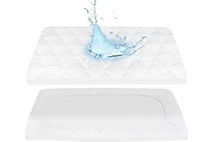 Pack N Play Mattress Pad Cover Waterproof Mini Crib Protector,27" X 39" - Soft Fitted Portable Mini Cribs, Graco Pack 'N Play