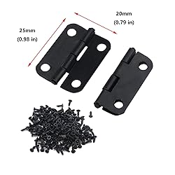 Black Cabinet Hinge, Antrader 1" x 3/4" Metal