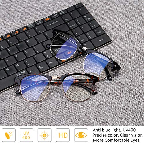STAMEN Blue Light Blocking Glasses for Men Women, Anti Eye Strain/UV Headache Better Sleep, Computer/Gaming Blue Blocker Glasses