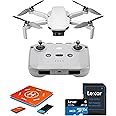 DJI Mini 4K, Drone with 4K UHD Camera for Adults, Under 249 g, 10km Video Transmission, Auto Return, Wind Resistance, 1 Battery for 31-Min Max Flight Time, Bundle with 64gb SD Card and Landing Pad