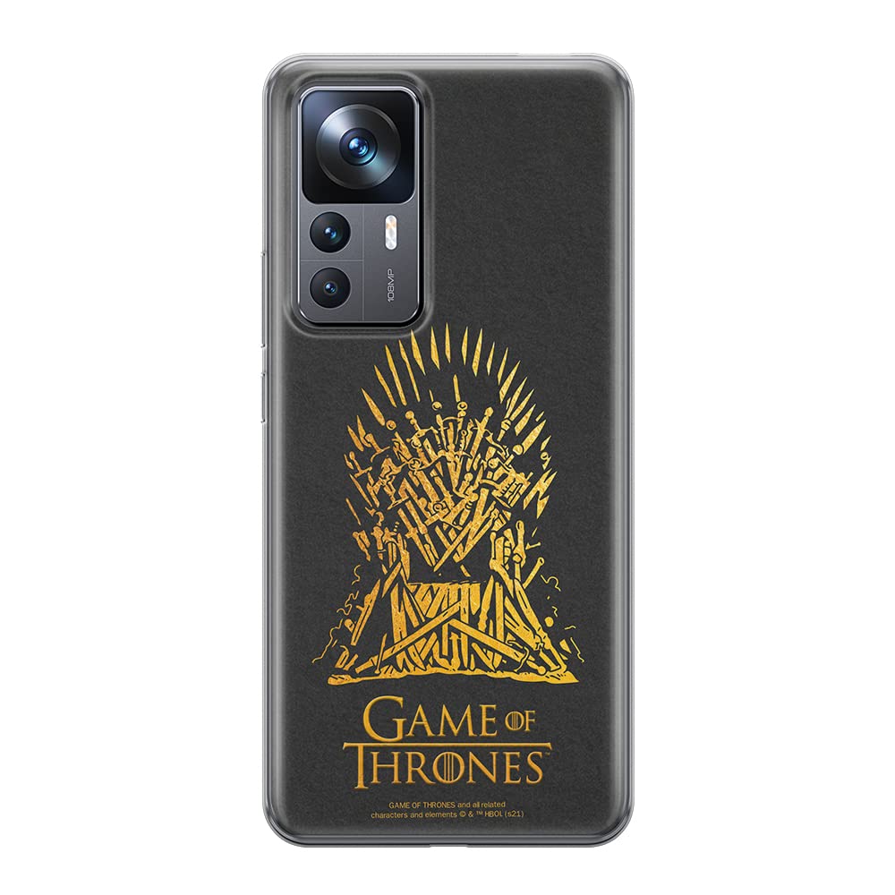 ERT GROUP mobile phone case for Xiaomi 12T/ 12T pro/ K50 Ultra original and officially Licensed Game of Thrones pattern 011 optimally adapted to the shape of the mobile phone, case made of TPU