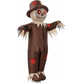 PARTY TELLER Inflatable Scarecrow Costume for Adults, Blow Up Halloween | Fits 5'6