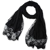 corciova Chiffon Extra Long Dark Emerald Green Sheer Head Silk Scarf Lightweight Evening Pashmina Shawl and Wrap for Women