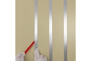 TAAIZAU Silver Metalized Brushed Finish Molding Trim, Peel and Stick Strip for Mirror Frame, Wall, Fireplace and Home DIY Decoration (32.8 ft x 0.8 inch)