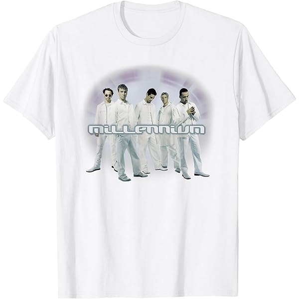 Amazon.com: Backstreet Boys – Millenium Pose 2025 White T