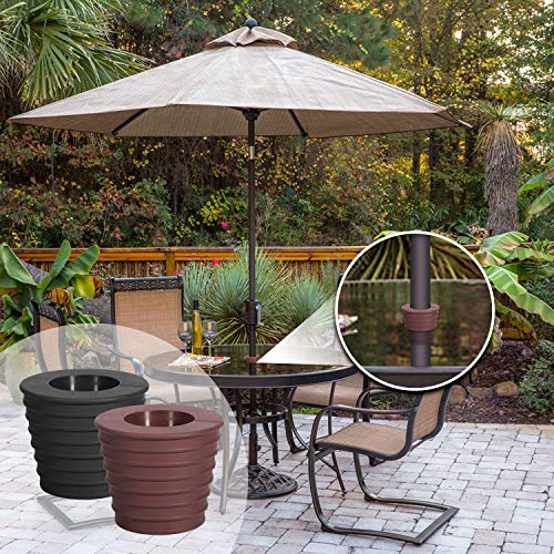 TAGVO Patio Umbrella Cone Wedge and 2'' Clear Table Umbrella Hole Ring