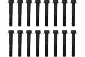 VIKKSAER 16PCs Manifold Bolt Kit Replacemenr for Ford F series 250 350 7.3L Diesel Engine 1994 1995 1996 1997 1998 1999 2000 2001 2002 2003