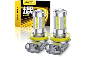 AUXITO Lot de 2 ampoules DEL H11/H8 pour feux de brouillard, 6500 K, blanc froid, feux de brouillard CSP, 1:1, taille mini H1