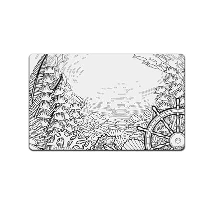 Amazon Com Aluoni Aquarium Soft Print Floor Mat Graphic Coral