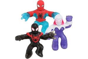 Heroes of Goo Jit Zu Goo Shifters Marvel Spider-Man Strike Pack. 3 Exclusives: Amazing Agility Spider-Man, Stretch Strength Ghost Spider and Goo Shifter Venom Blast Miles Morales | Amazon Exclusive