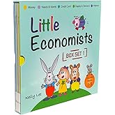 Little Economists Box Set 1 (Books 1-5: Money, Spending Wisely, Credit Cards, Inflation, Supply & Demand. Financial Literacy Books for Ages 4-8, Great for Classrooms, Homeschoolers, Teachers, Parents)