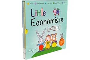 Little Economists Box Set 1 (Books 1-5: Money, Spending Wisely, Credit Cards, Inflation, Supply & Demand. Financial Literacy Books for Ages 4-8, Great for Classrooms, Homeschoolers, Teachers, Parents)
