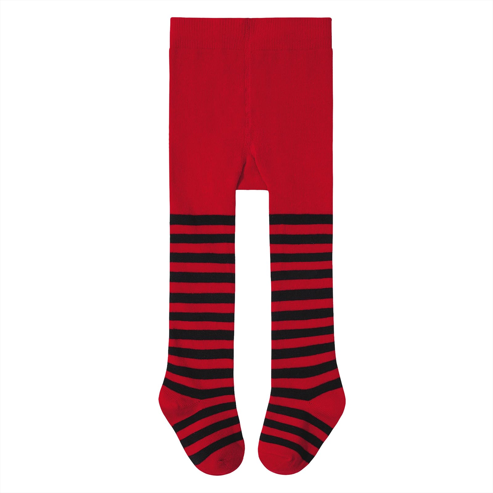 Photo 1 of American Trends Red Tights for Toddler Girls Halloween Stripped Leggings Baby Stockings for Girls Cable Knit Tights Ballet Cute Tights Gift for Girls Black Red Stripes 1-2 years