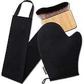 3 in 1 Self Tanning Mitts Self Tanner Mitt Applicator Kit - Tanning Glove for Self Tan Mitt, Tanning Brush for Self Tan Back Tanning Applicator Kabuki Body Brush Self Tanner Back