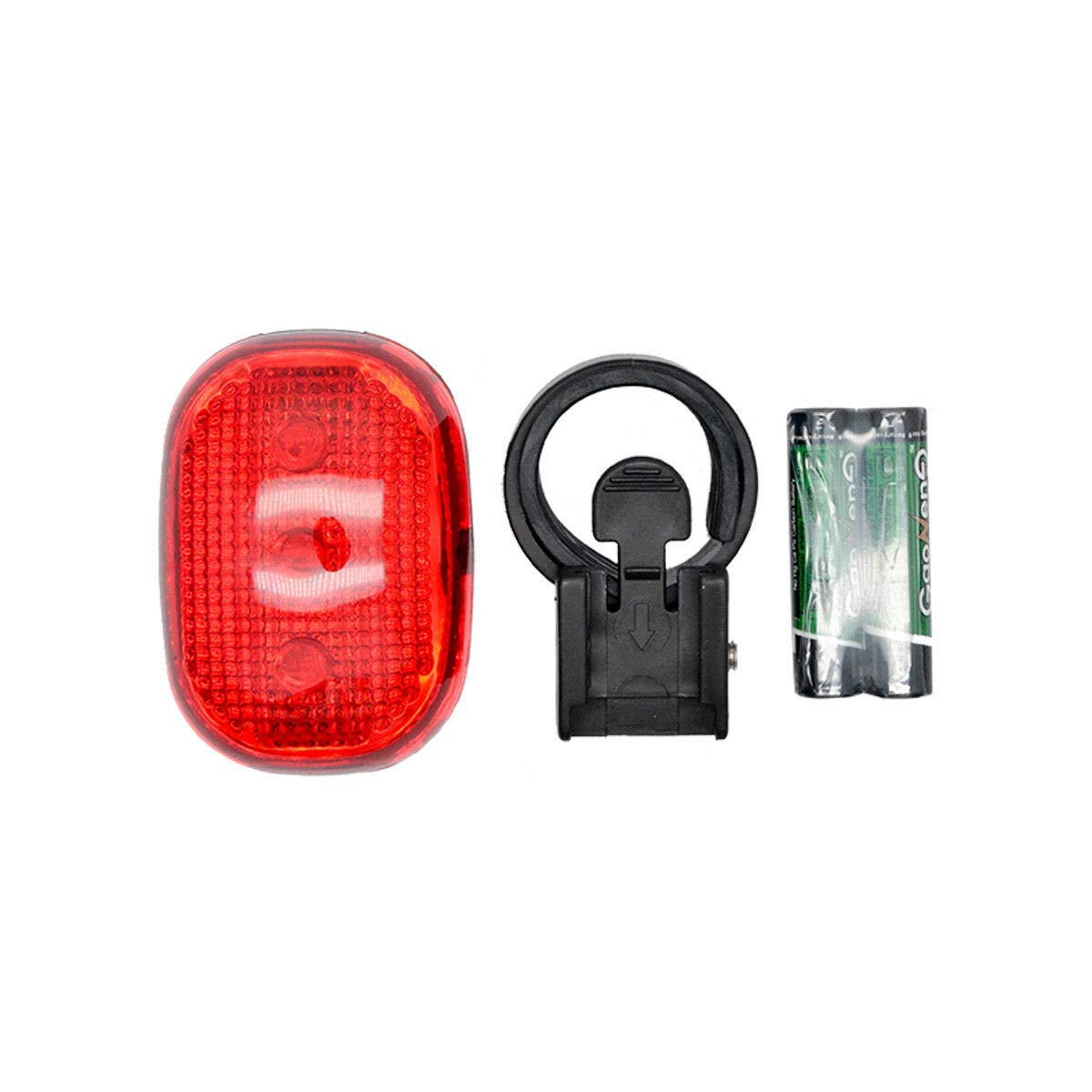 Baceyong Mini Red 3LED Waterproof Bicycle Taillight Induction Outdoor Safety Warning Lamp, 3 LED Clip On Running Bike Rear Safety Warning Tail Light Flashing Cycling Lamp