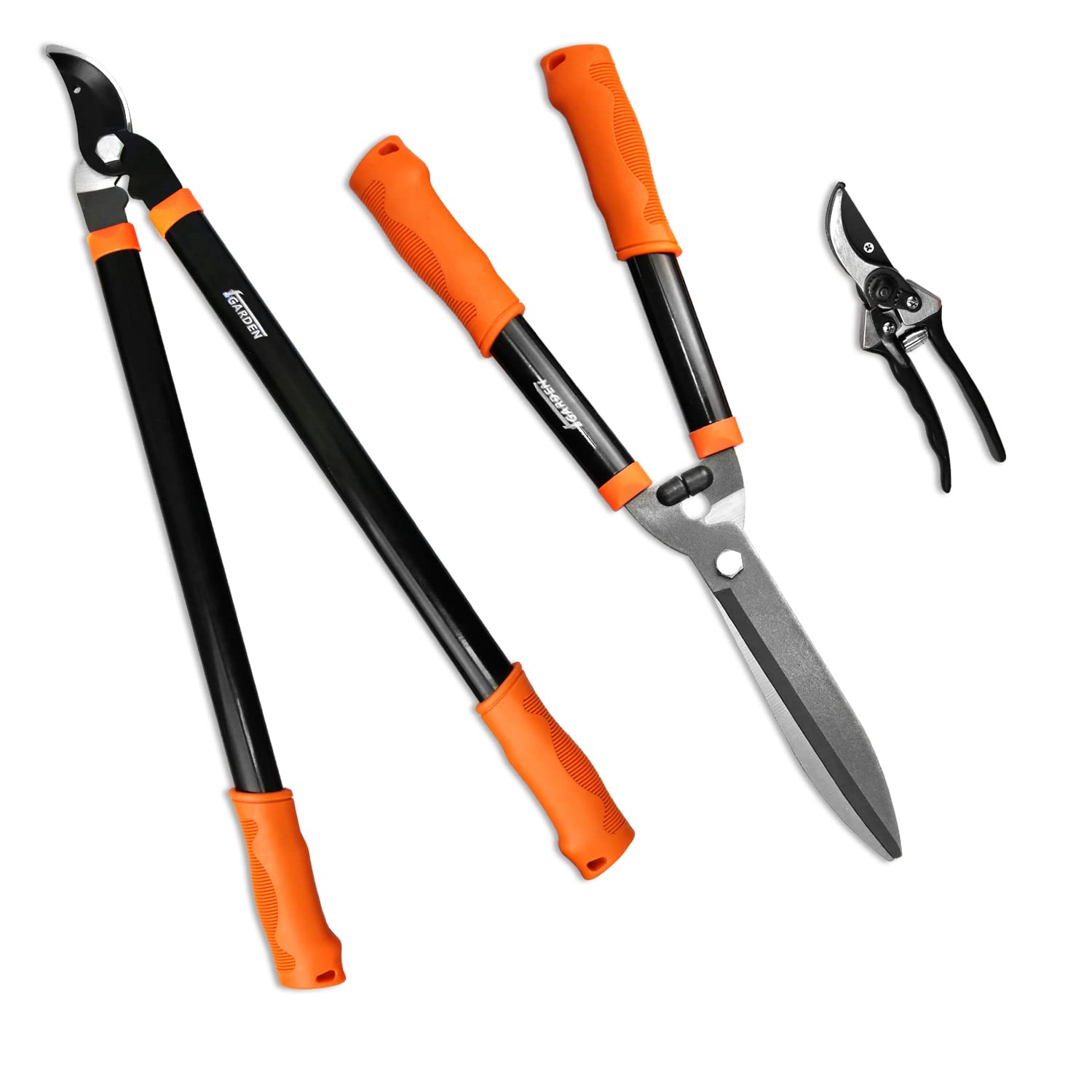 Photo 1 of ***IMAGEN REFERENCE***iGarden 3 Piece Combo Garden Tool Set with Lopper, Hedge Shears and Pruner Shears, Tree & Shrub Care Kit