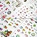 Chuangdi 48 Sheets Cactus Stickers Plant Flower Decorative Stickers Journal Planners Stickers for Party Holiday Supplies
