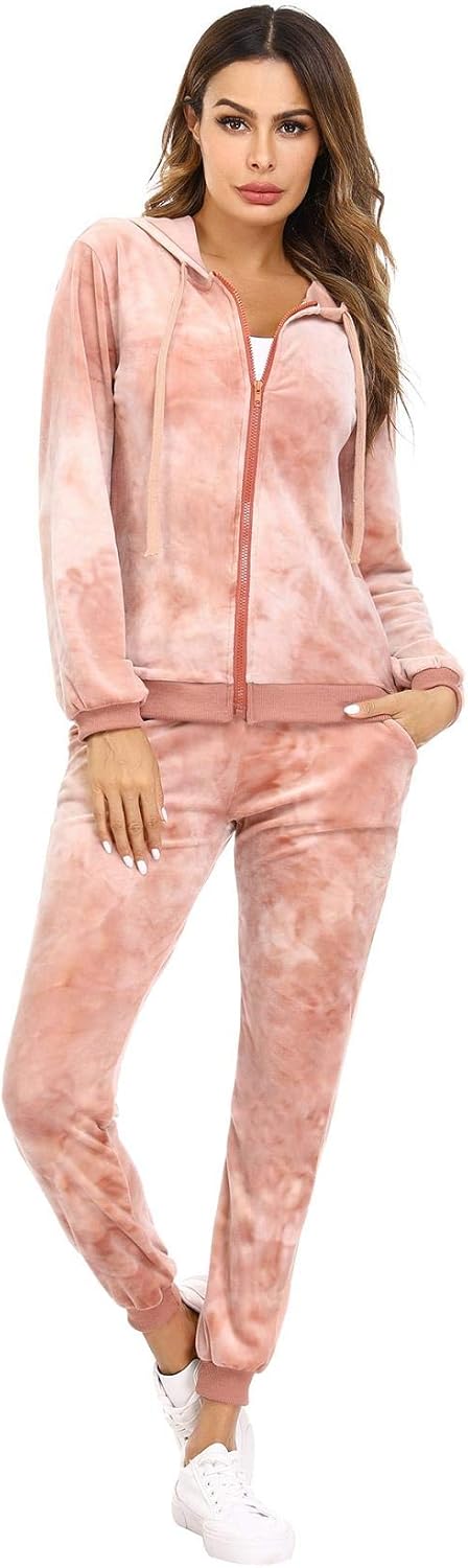 crushed velvet sweatsuit