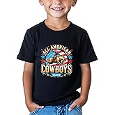 Cowboy Shirt Toddler Boy Kids Little Cowgirl ERA Western Baby Boys Clothes Letter Short Sleeve T-Shirts Cotton Tops Tee 2T-8Y