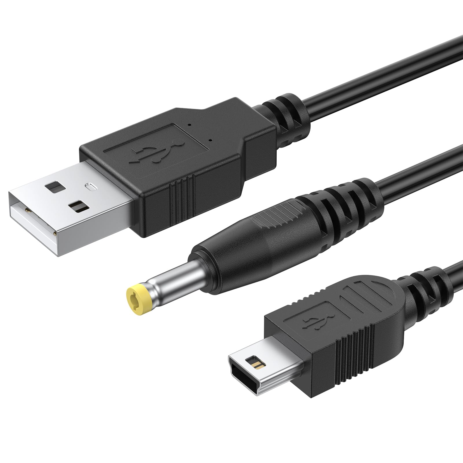 Mugust 2-in-1 PSP Charger Cable, Replacement Charger PSP PlayStation Portable Power Cord for Sony PSP 1000 2000 3000 Series USB Data Cable & Charging Cord