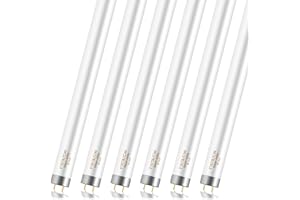 Jaenmsa 18 Inch F15T8/CW T8 15 Watt Linear Fluorescent Light Bulbs,15W Cool White 4100k T8 Tube,G13 Bi-Pin Base Replacement Bulb for Under Cabinet Light Bulbs,RV, Closet(6 Pack)