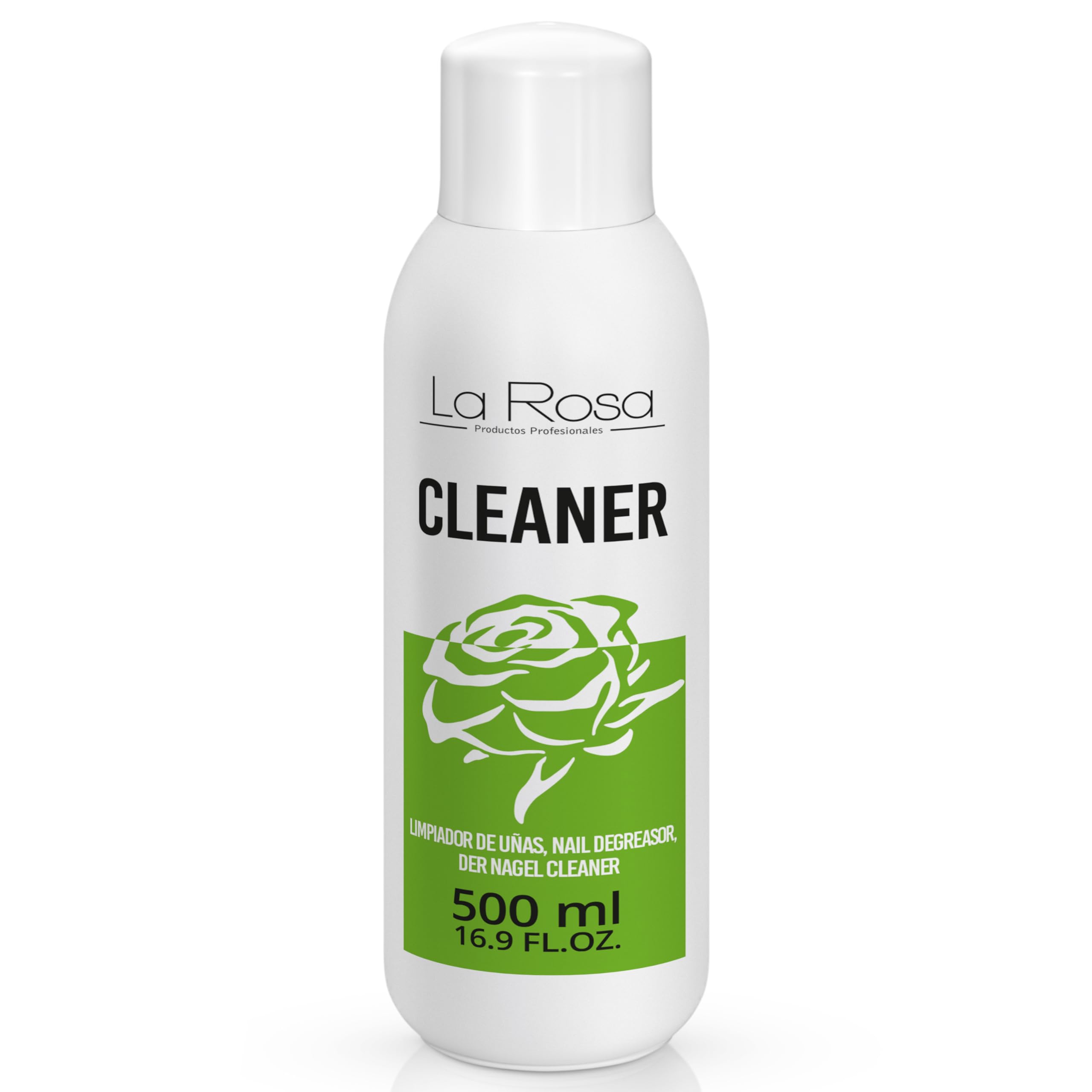 LaRosa CLEANER Nail Cleanser for gel nails 500ml, pleasant lemon aroma, isopropyl alcohol FREE, Gel Nail Polish Residue Remover, Sanitising Nail Plate