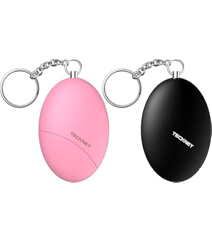 Othmro Gouden Persoonlijke Alarm 120db ABS met Licht Beveiliging Alarm voor Vrouwen Mannen Kinderen Ouderen 2 stks