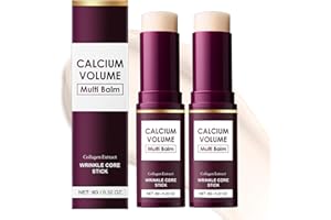 VIPPOOS Calcium Multi Balm （2PCS）- Korean Collagen Hydrating Stick, Wrinkle Core Stick,Anti-aging,Hydrating Cream, Hydration, Firm skin, Suitable for Face, Eyes, Neck, For All Skin Types