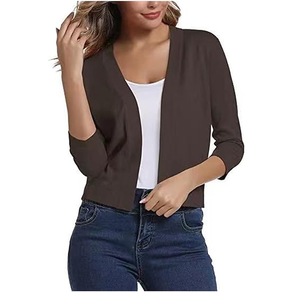 トップス short cardigan Cardigans for Women, Fashion Lightweight Open Front Cardigan