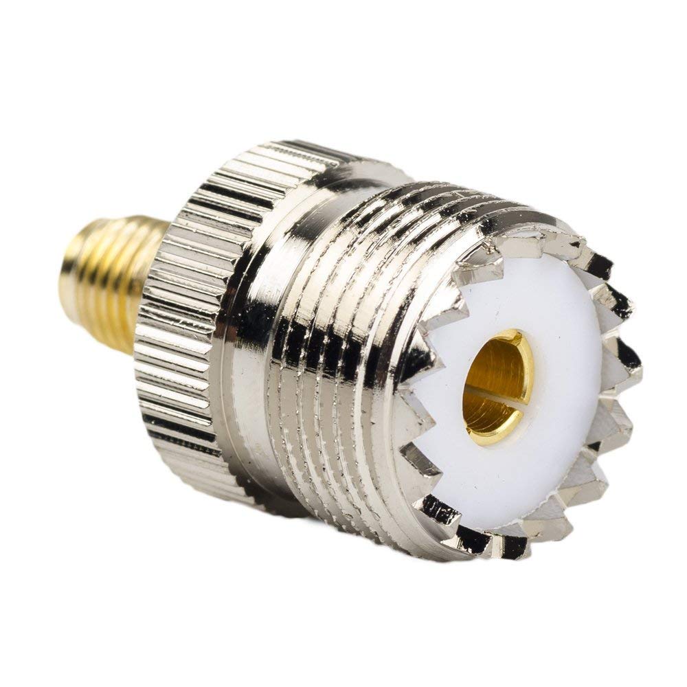 OxoxO SMA Female to UHF Female SO-239 SO239 Connector RF Coaxial Adapter Compatible with Baofeng UV5R and GT3-TP Radios PL259 to Base Station Antenna (1pc)