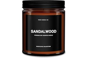 1OAK Scented Candles for Men - Sandalwood Candles - Mens Candle for Home - Masculine Candle - Long Burning Premium - Soy Wax